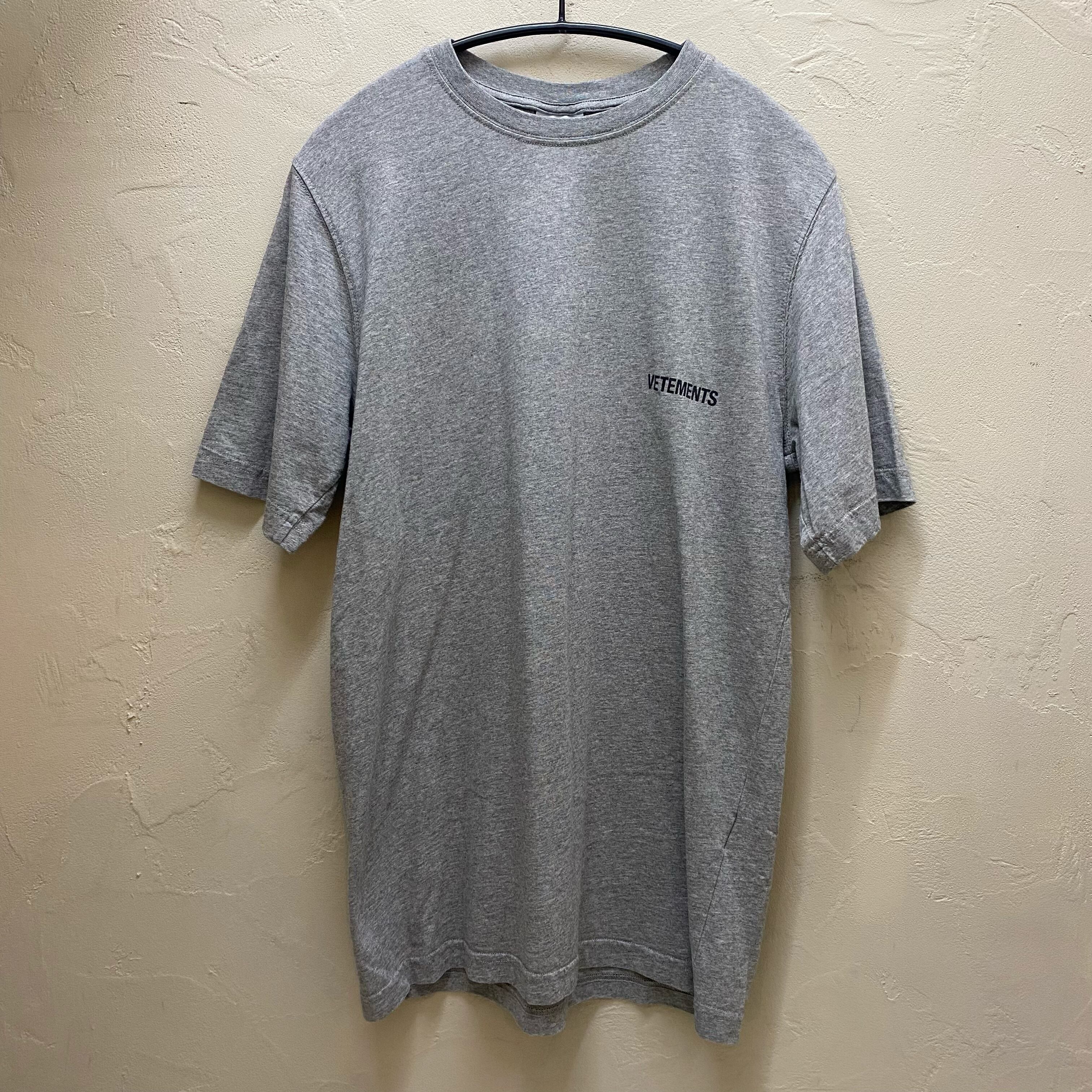 Vetements ヴェトモン 21SS UAH21TR501 Tシャツ グレー SIZE XS 
