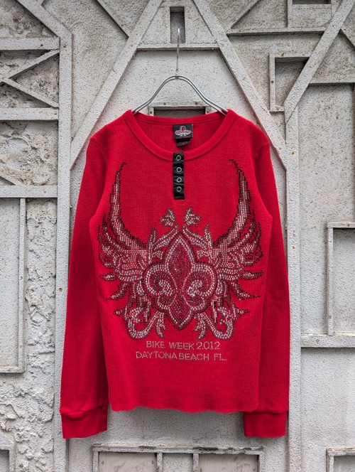 "BIKERS CLUB" rhinestone thermal