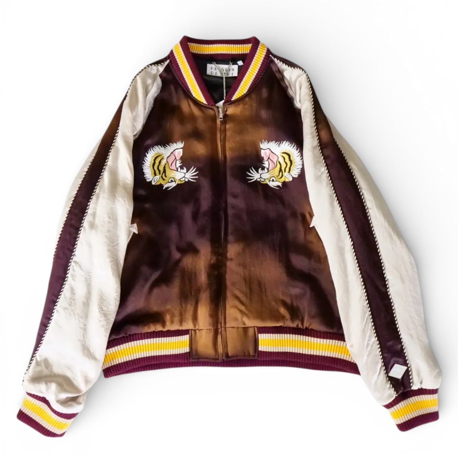 el conductorH コンダクター 反転 タイガー スカジャン サイズ2 ブラウン