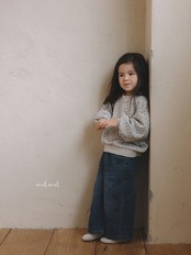 【取寄/韓国直送】melmel プリントワッフルトレーナー｜秋服｜韓国子供服 ｜26/AT