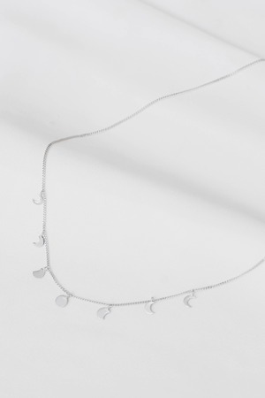 Moon Phases Necklace Silver925
