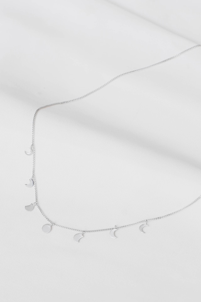 Moon Phases Necklace Silver925