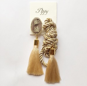 rope tassel pierce / earring