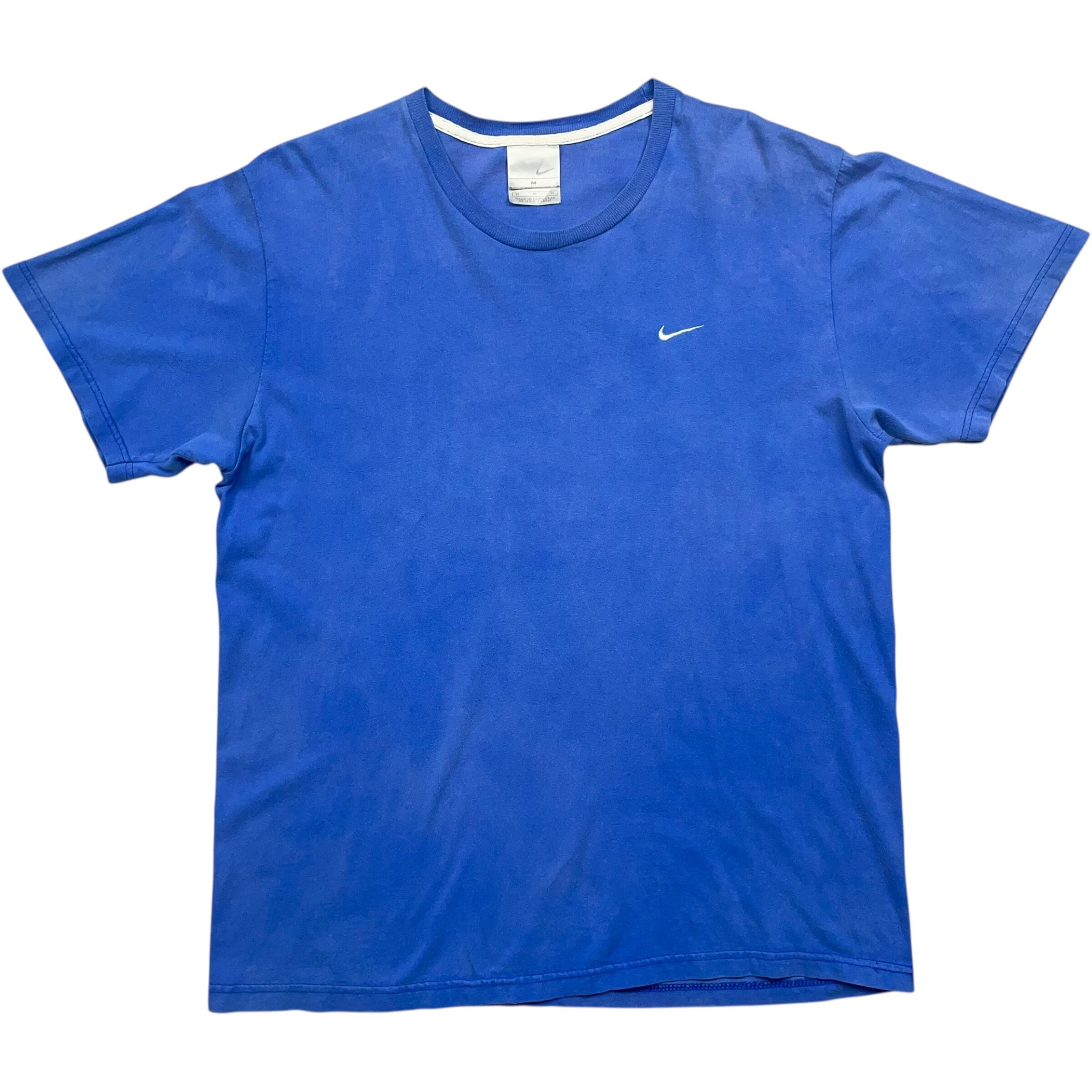 《M》 NIKE ナイキ Tシャツ スウッシュ ワンポイント ブルー no.7448