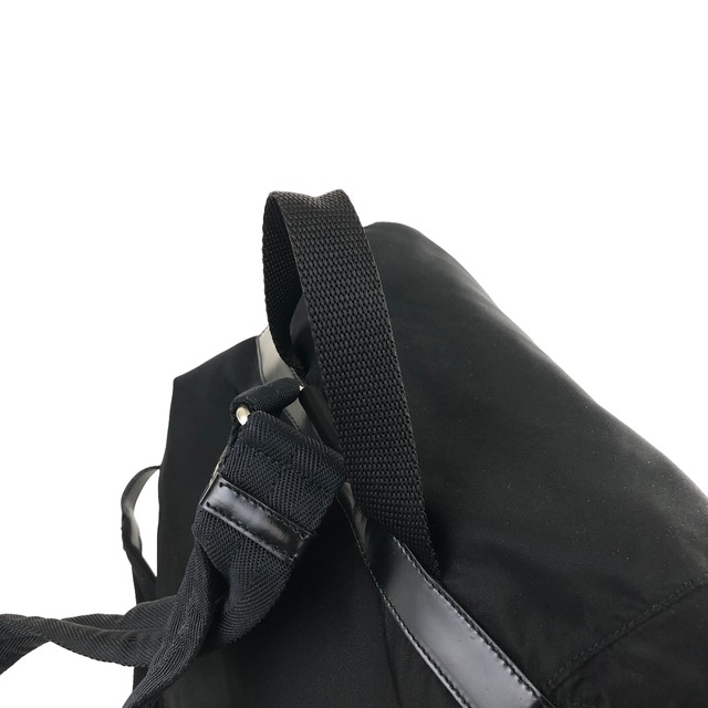 PRADA プラダ トライアングルロゴ ナイロン ダブルポケット バックパック ブラック vintage ヴィンテージ オールド izcwku