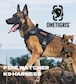 犬 ハーネス 大型犬 Onetigris 抜けない 簡単装着 引っ張り防止 中型犬 おしゃれ かっこいい オシャレ 犬用ハーネス 胴輪 パワーハーネス アウトドア キャンプ タクティカルハーネス 散歩 小型犬 大型犬【OneTigris FIRE WATCHER K9ハーネス2.0】