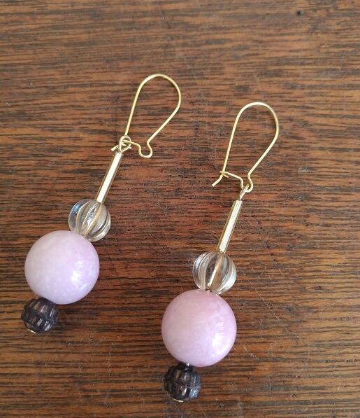 【SALE】ピンクとブラウンのピアス