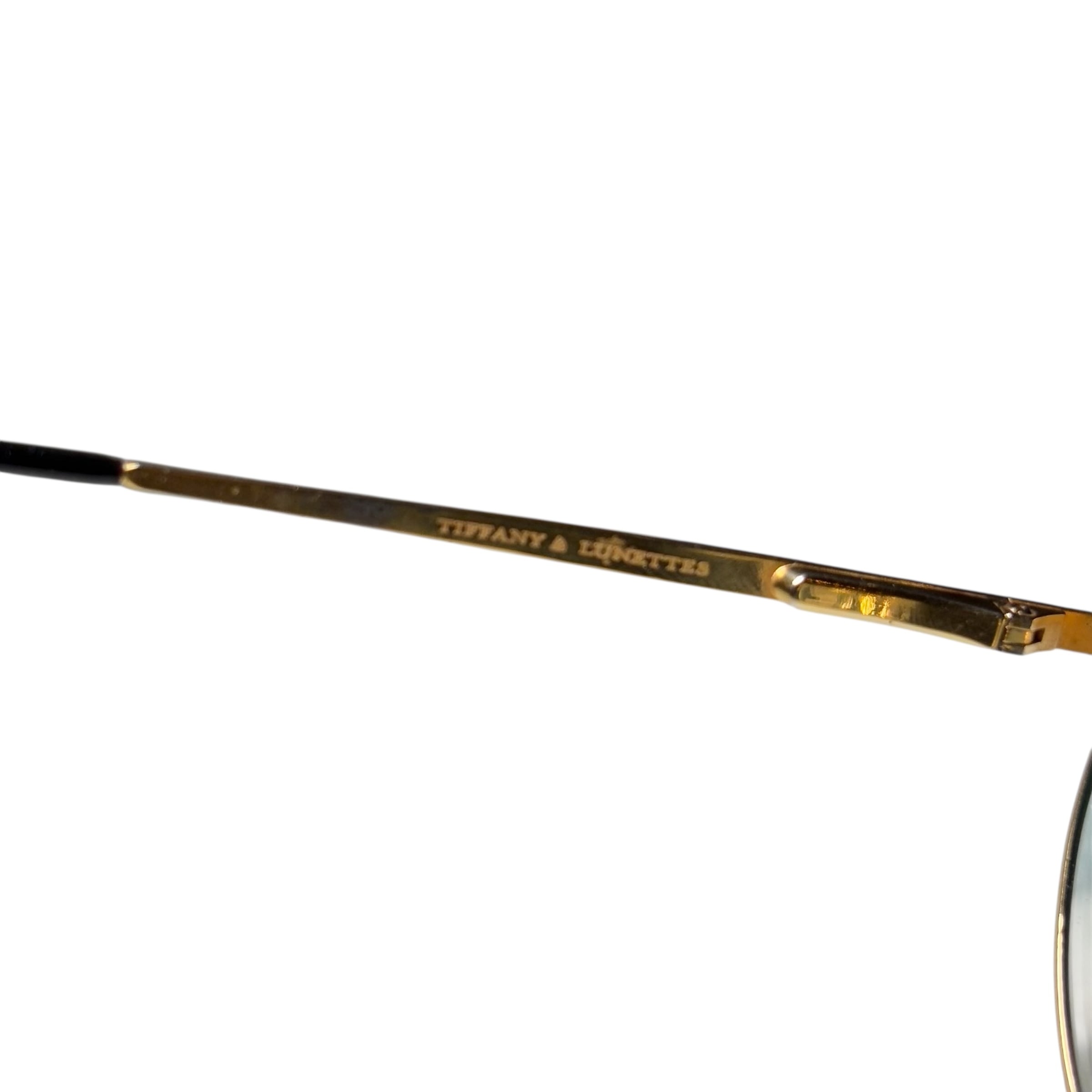 vintage TIFFANY LUNETTES twisted double bridge sunglasses “T135