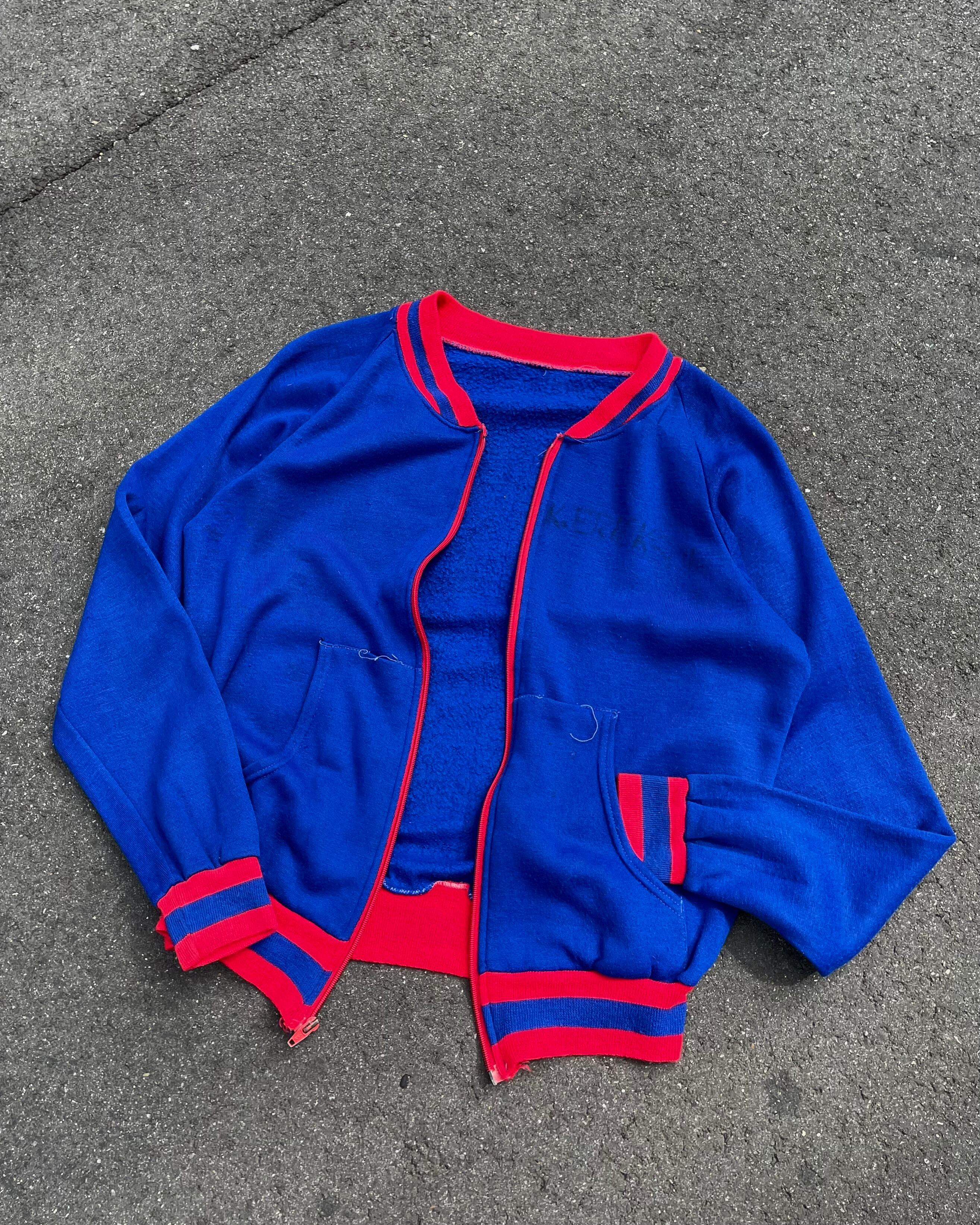 80s Unknown 2tone Zip-up Sweat