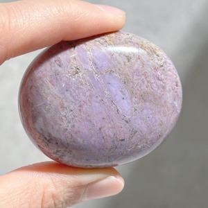 パープルジェイド パームストーン22◇Purpe Jade palm stone ◇天然石・鉱物・パワーストーン