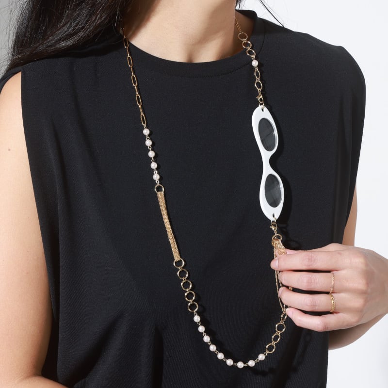 MCH007 LAYERED CHAIN WHITE