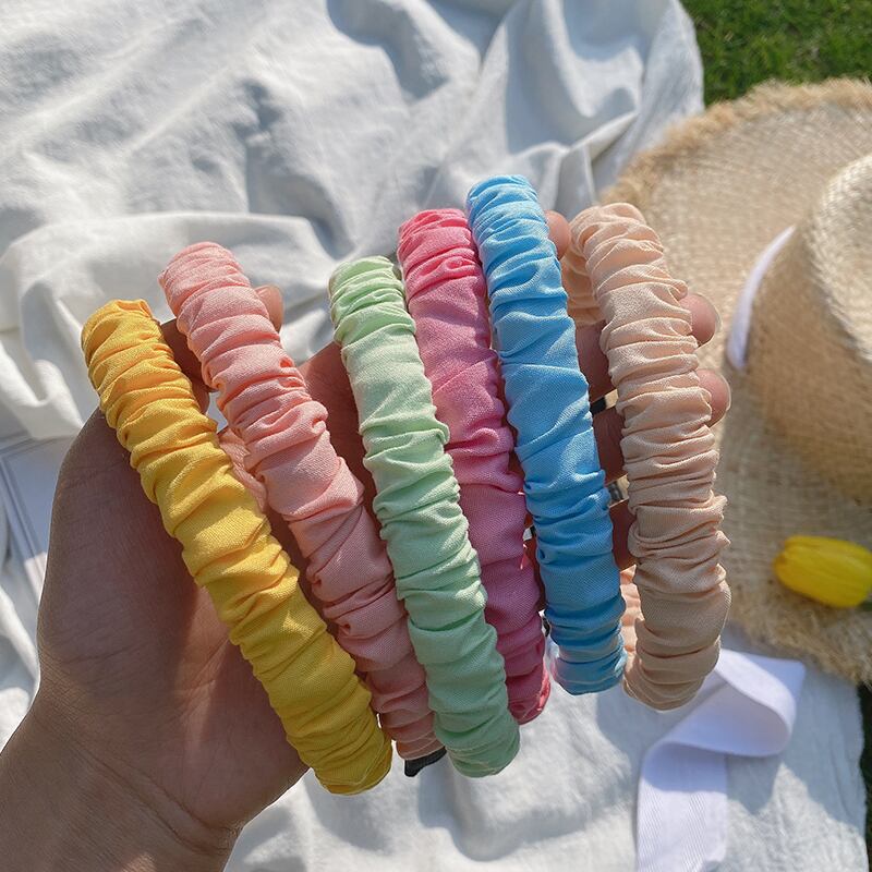 レッドヘアバンド スタンダードカラーアクセサリー サマー レトロ 夏物 ヘアアクセサリー ブラック・アイド・ピーズ77683740802