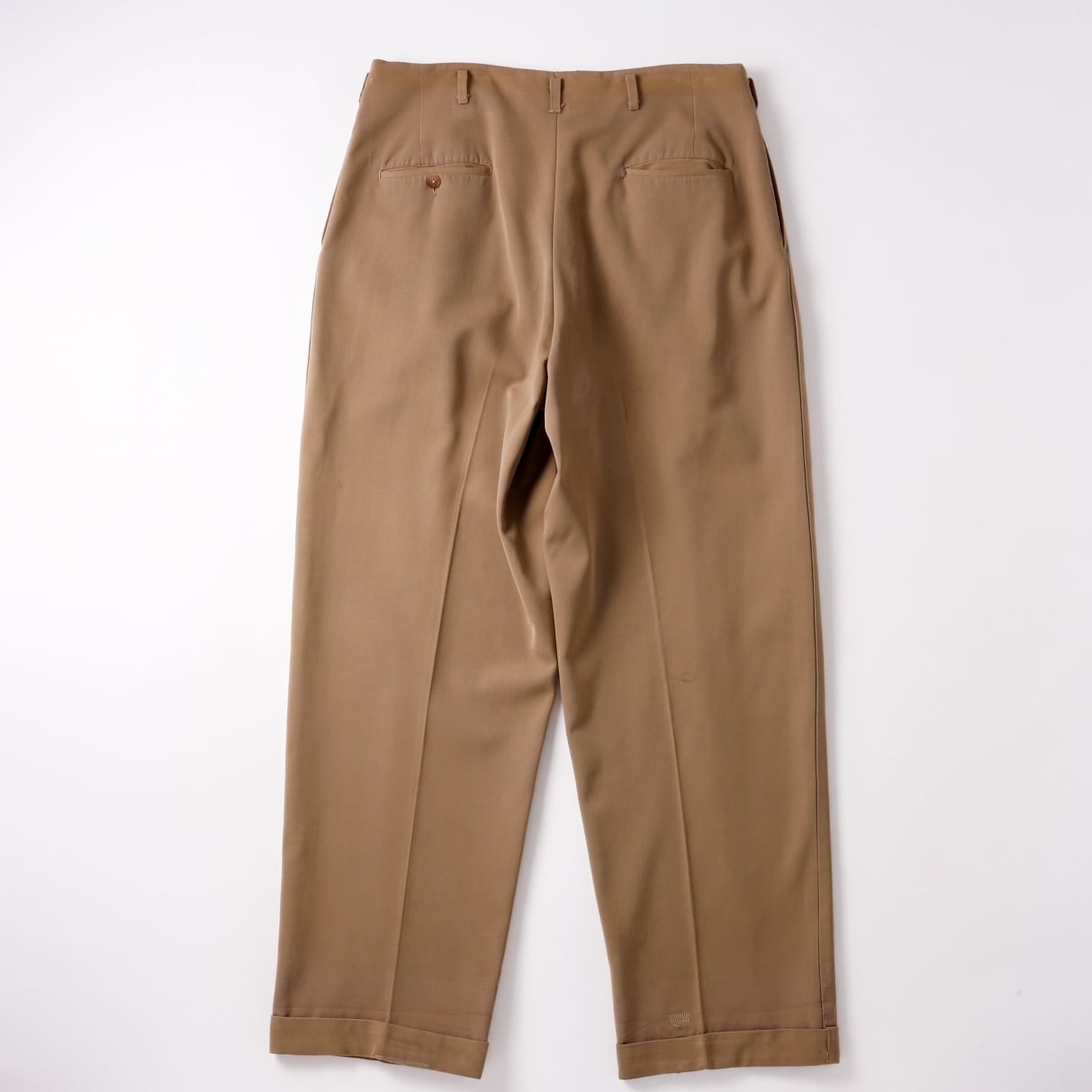 極美品】50s special vintage pants rayon gabardine trousers beige