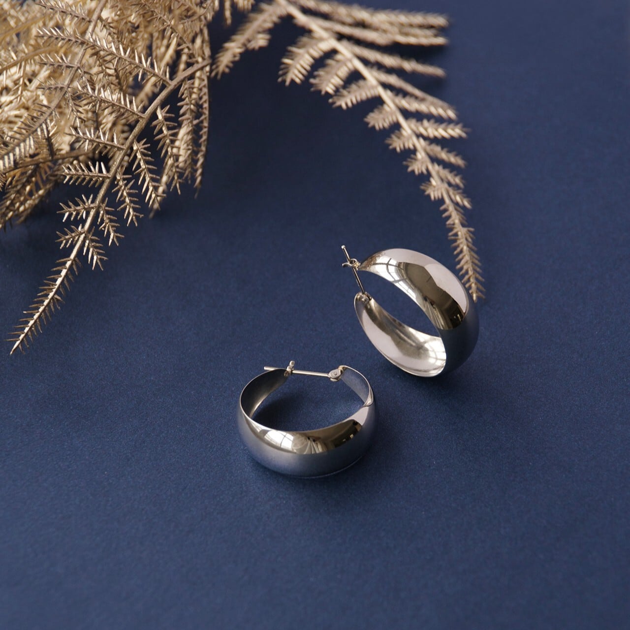プラチナ 直径25mm フープピアス【MPT0042P1】 | MONICE/モニス