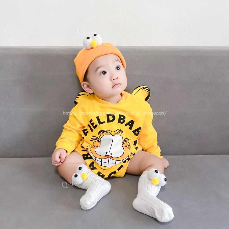 60 90 ロンパース キャラクター 可愛い 秋 冬 ベビー服 韓国風 可愛い 女の子 男の子 ベビー 子供服 Q Toworld キュートワールド 子供服