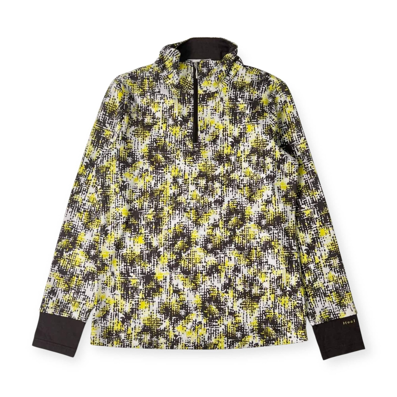 Heal Creek ヒールクリーク 重ね着風 総柄 ハーフジップ 長袖 ドライ シャツ 40/マルチ レディース ゴルフ