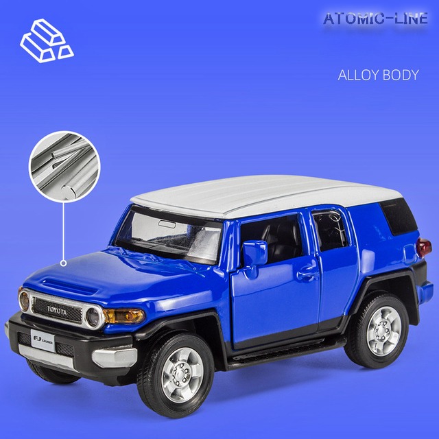 トヨタ FJ クルーザー 1/32 ミニカー 全2色 ライト点灯 合金モデル 模型 ジオラマ