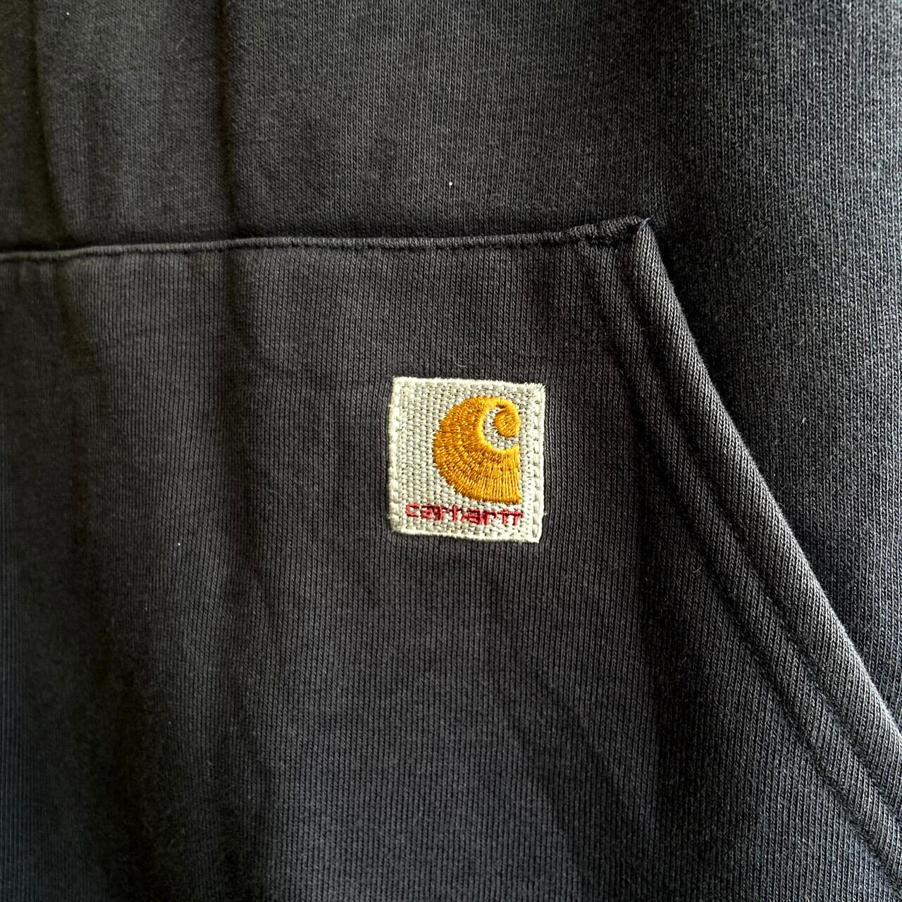 Carhartt カーハート ワンポイントロゴ ハーフジップ プルオーバー ...