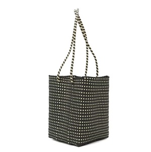 メルカドバック MERCADO BUCKET(LONG HANDLE) - MINI CHECK - Black / Cream 610740800