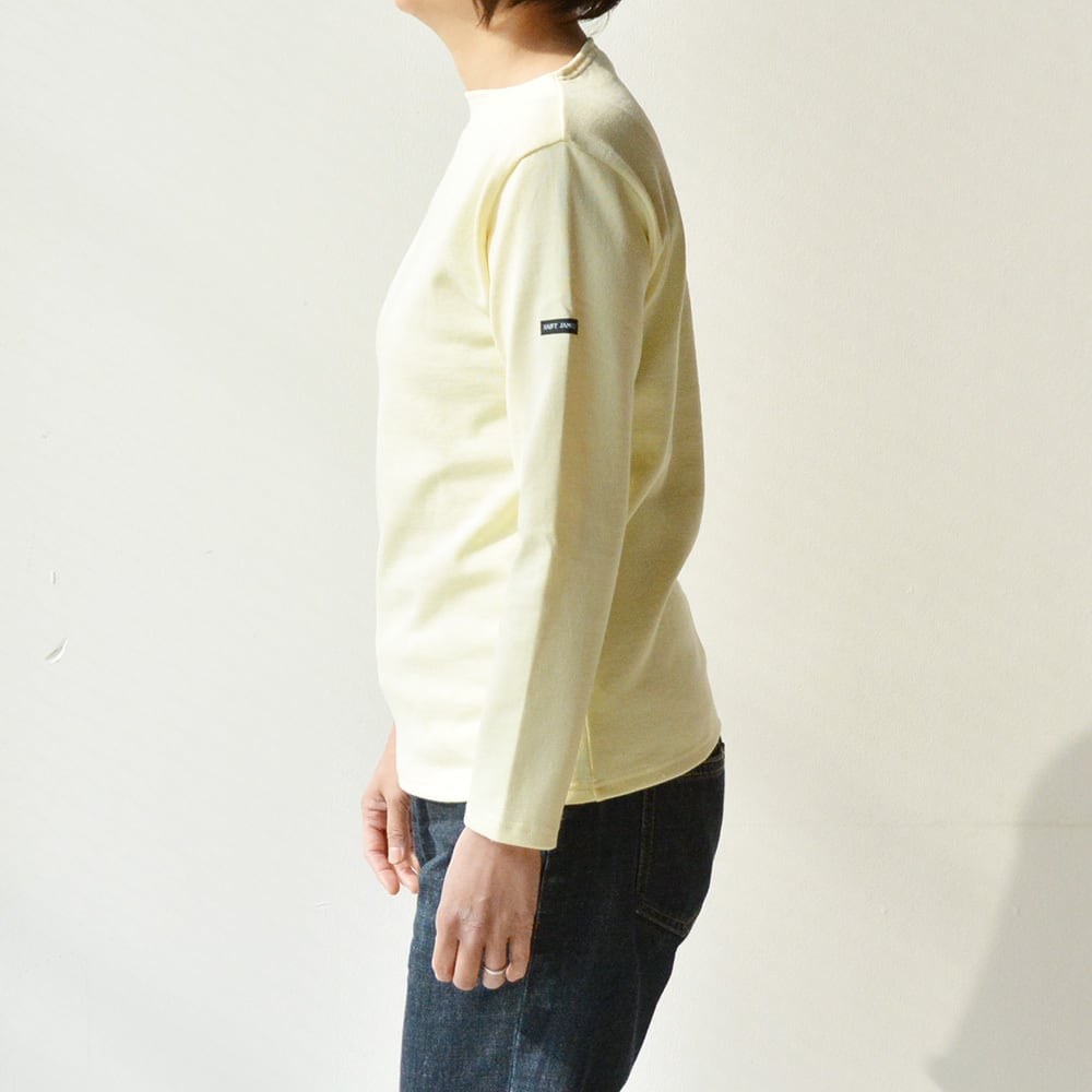 セントジェームス SAINT JAMES 無地ボートネックシャツ(OUESSANT)CHAMPAGNE T1【レターパックプラス可】