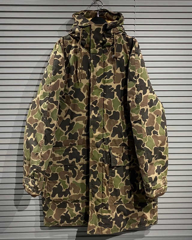 【X VINTAGE】70's〜80's Duck Hunter Camouflage Pattern Vintage Down Coat