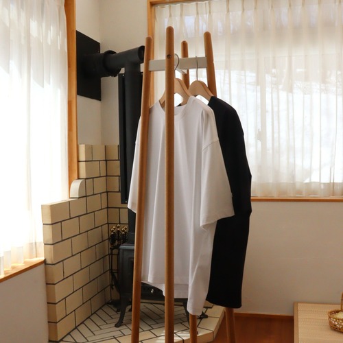 STILL BY HAND " Knitted rib t-shirt "