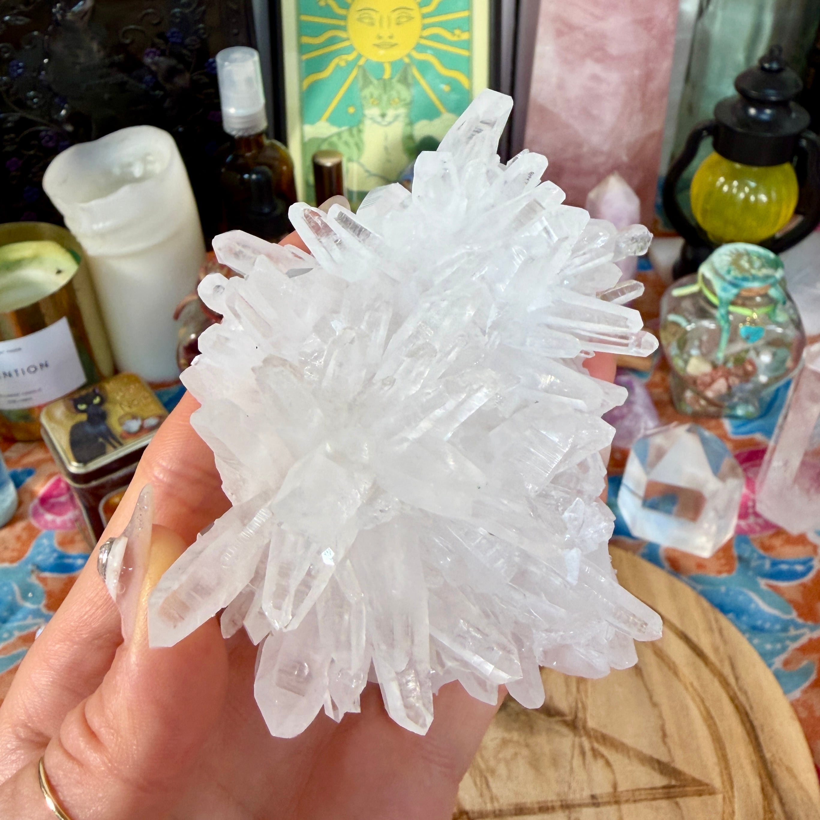 魔女の祭壇】クリアクォーツ クラスター / 水晶 | クリスタルと魔法の