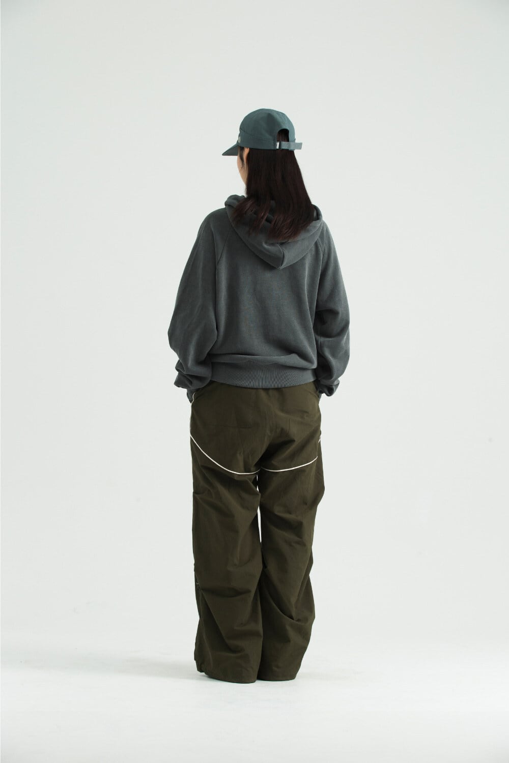 COYSEIO] STRING POCKET HOOD ZIP-UP BLACK 正規品 韓国ブランド 韓国