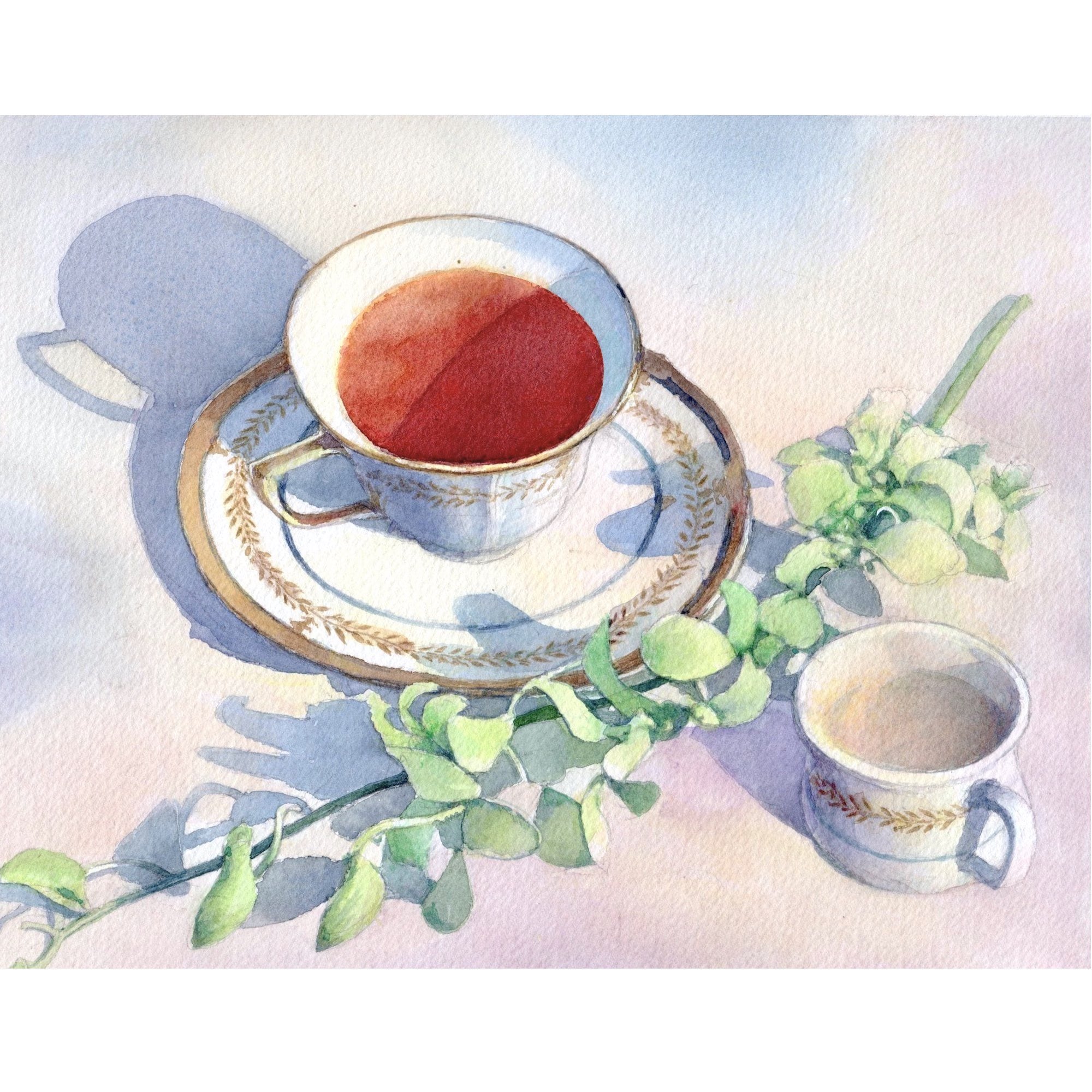 ENCHANTE/福井良佑 「湖畔の朝」 キャンバスに油彩5号/父：福井良之助