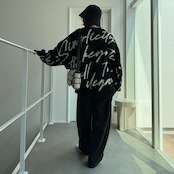Typo pattern usefull knit/black