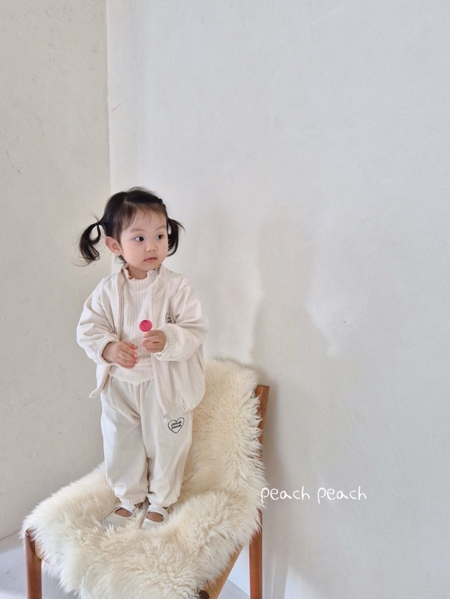 予約 Peach fleece pt  [peach peach]