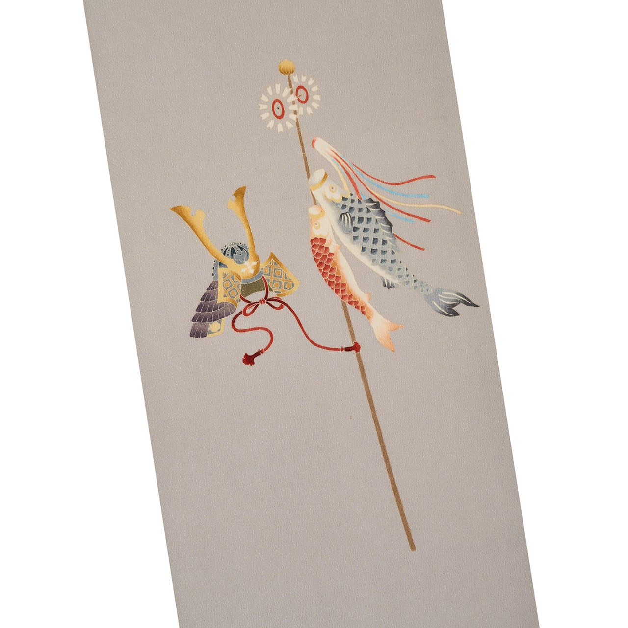 鯉のぼりとお節句の模様 友禅名古屋帯【中古】 | かわの屋