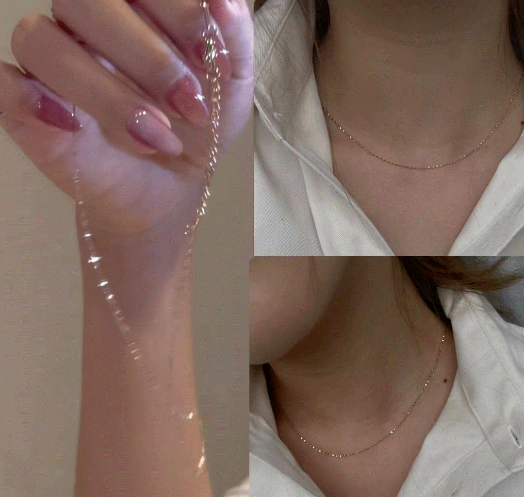0.8mm glitter necklace [008] | Pay ID