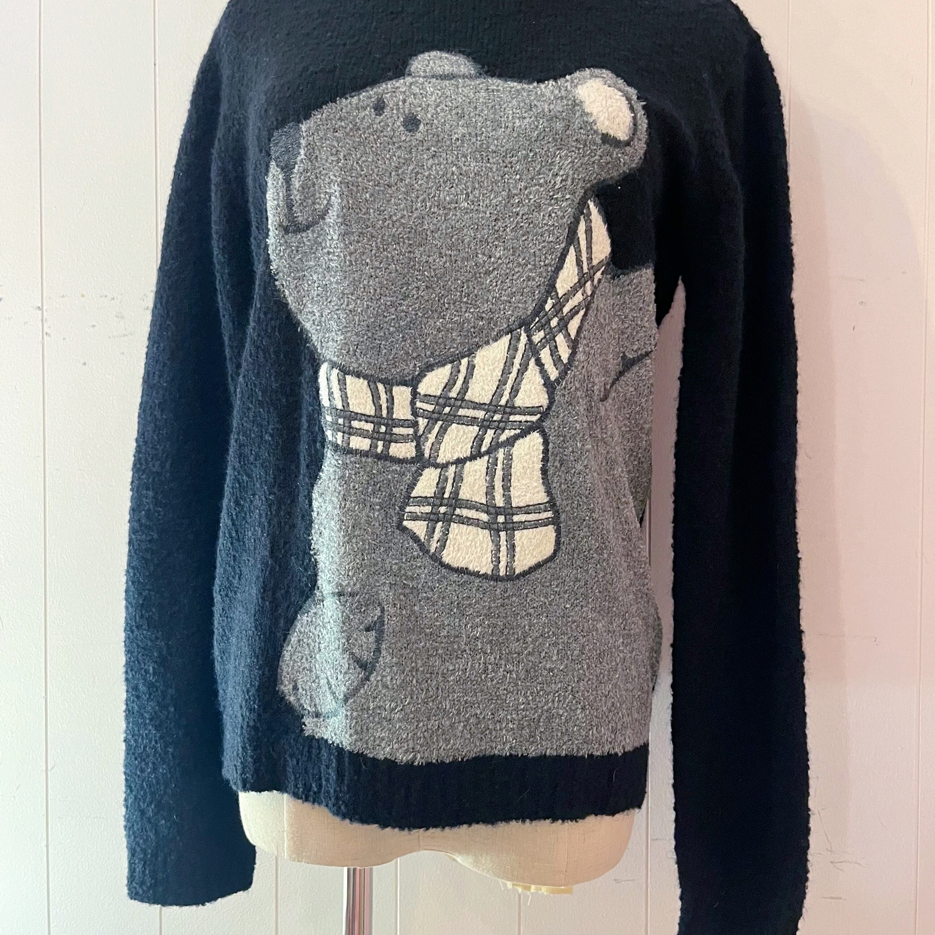 CASTELBAJAC / muffler bear black turtle sweater