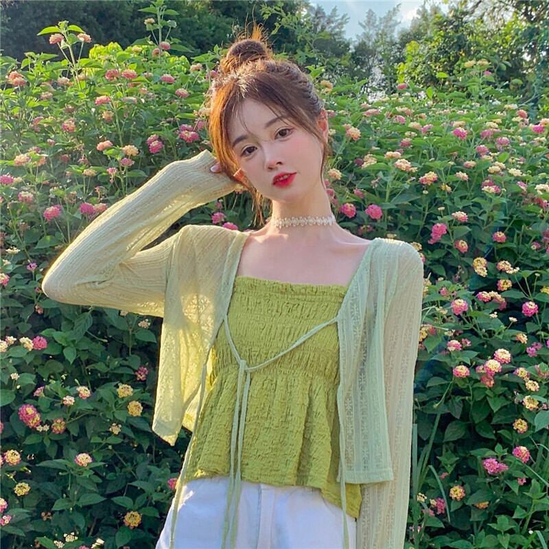 レディースサマー薄手トップス ノースリーブショート 大人ガーリー スウィート キュート カジュアル 夏物 YY-ファッション49321126488