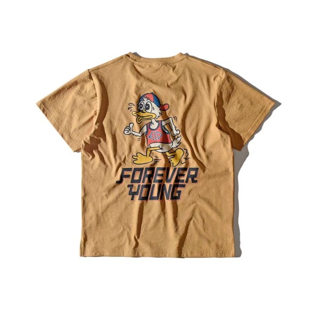 ELDORESO（エルドレッソ）Forever Young Tee  -Gold　メンズレディースランニングTシャツ