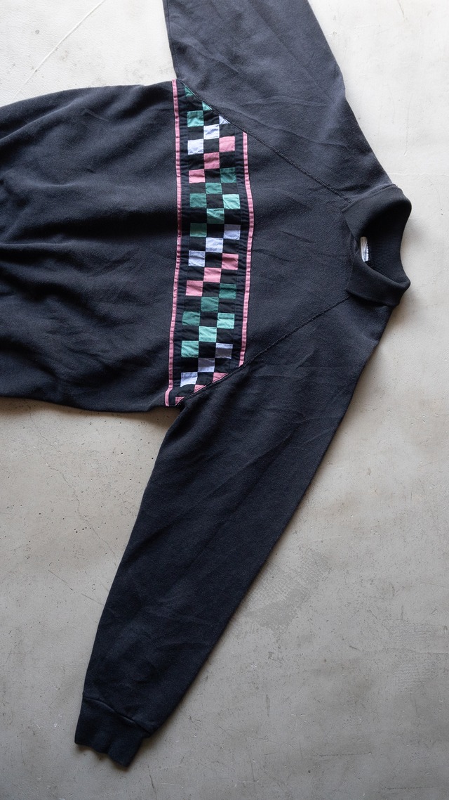 "TULTEX" '90s vintage Multi checkered pattern sweat
