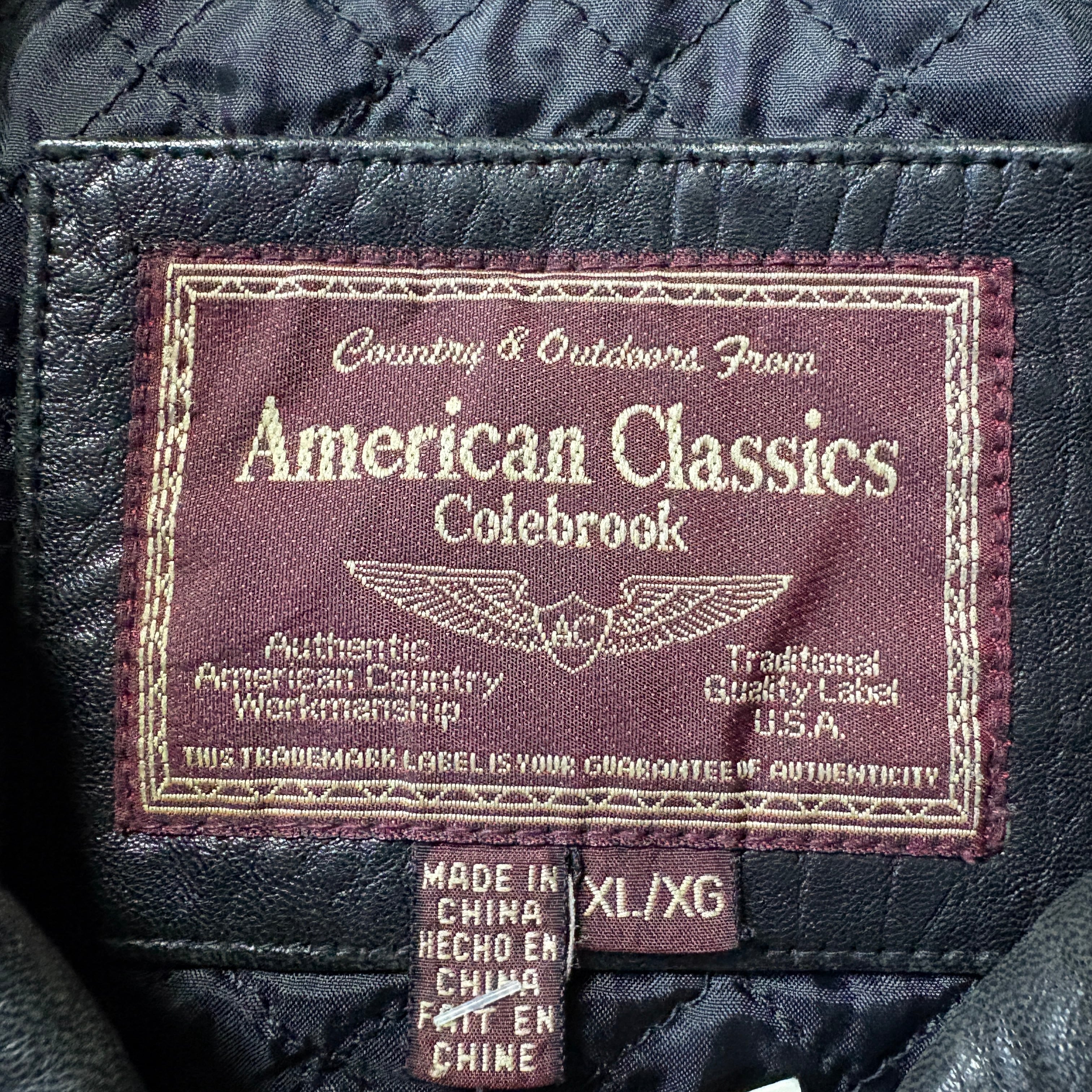 American classics colebrook レザージャケット XL | ANYTHBLE