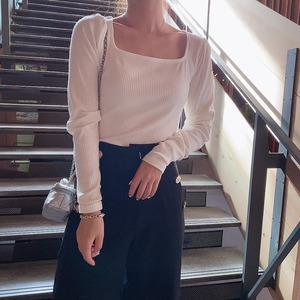 Basic puff tops / white (10月中旬頃発送予定)