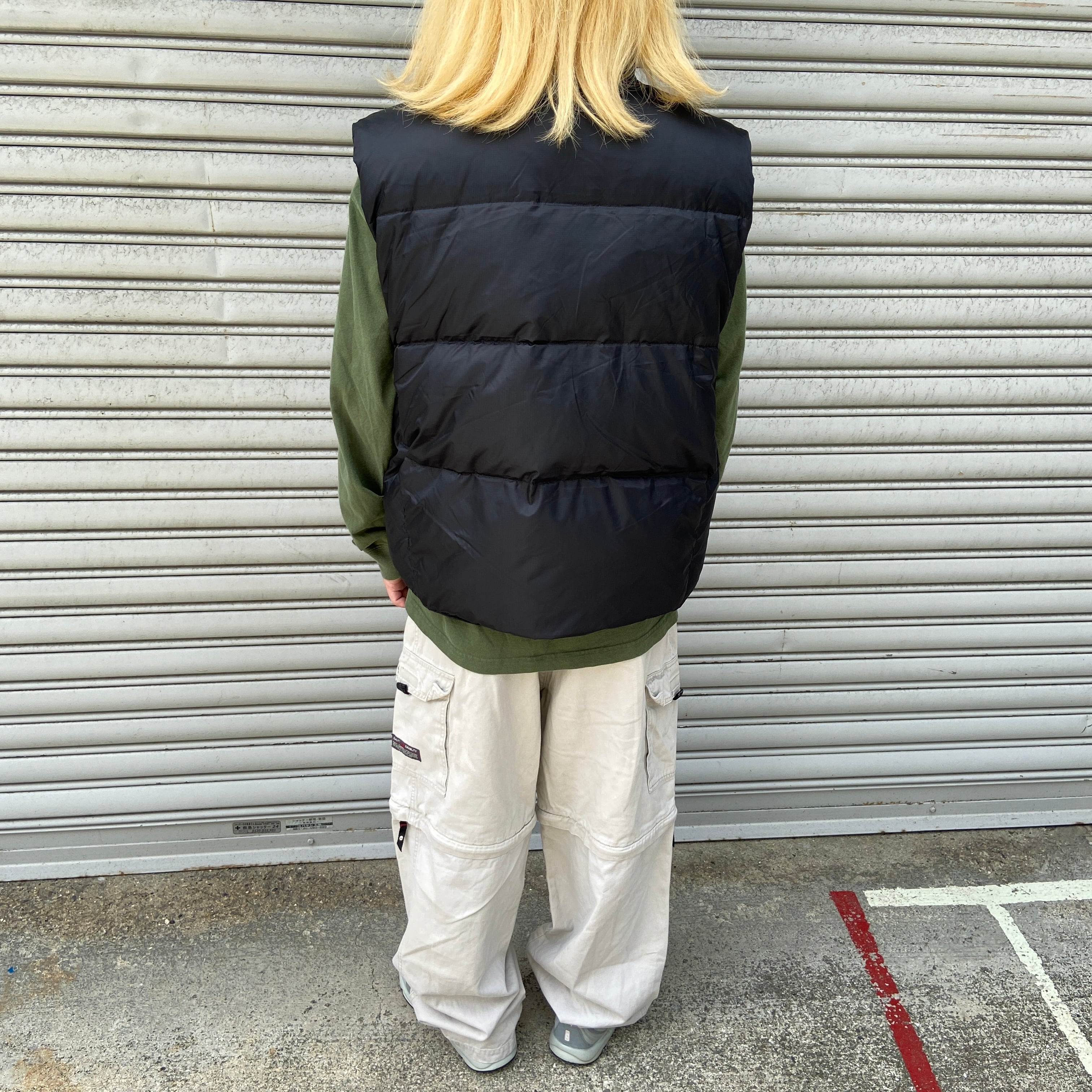 00's OLD GAP Reversible Down Vest Y2K