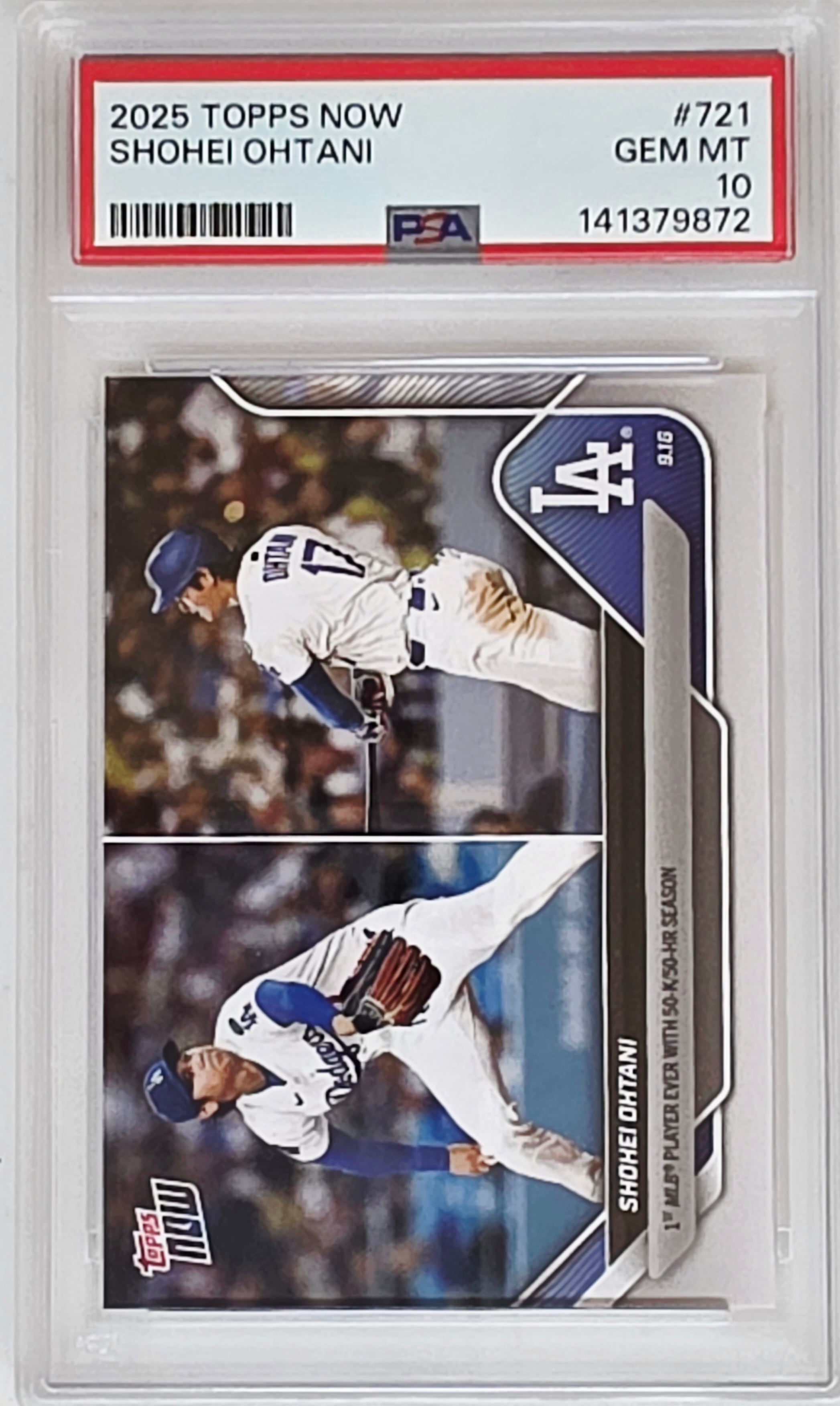 Shohei Ohtani | 2025 Topps Now #721 | Los Angeles Dodgers | 50/50