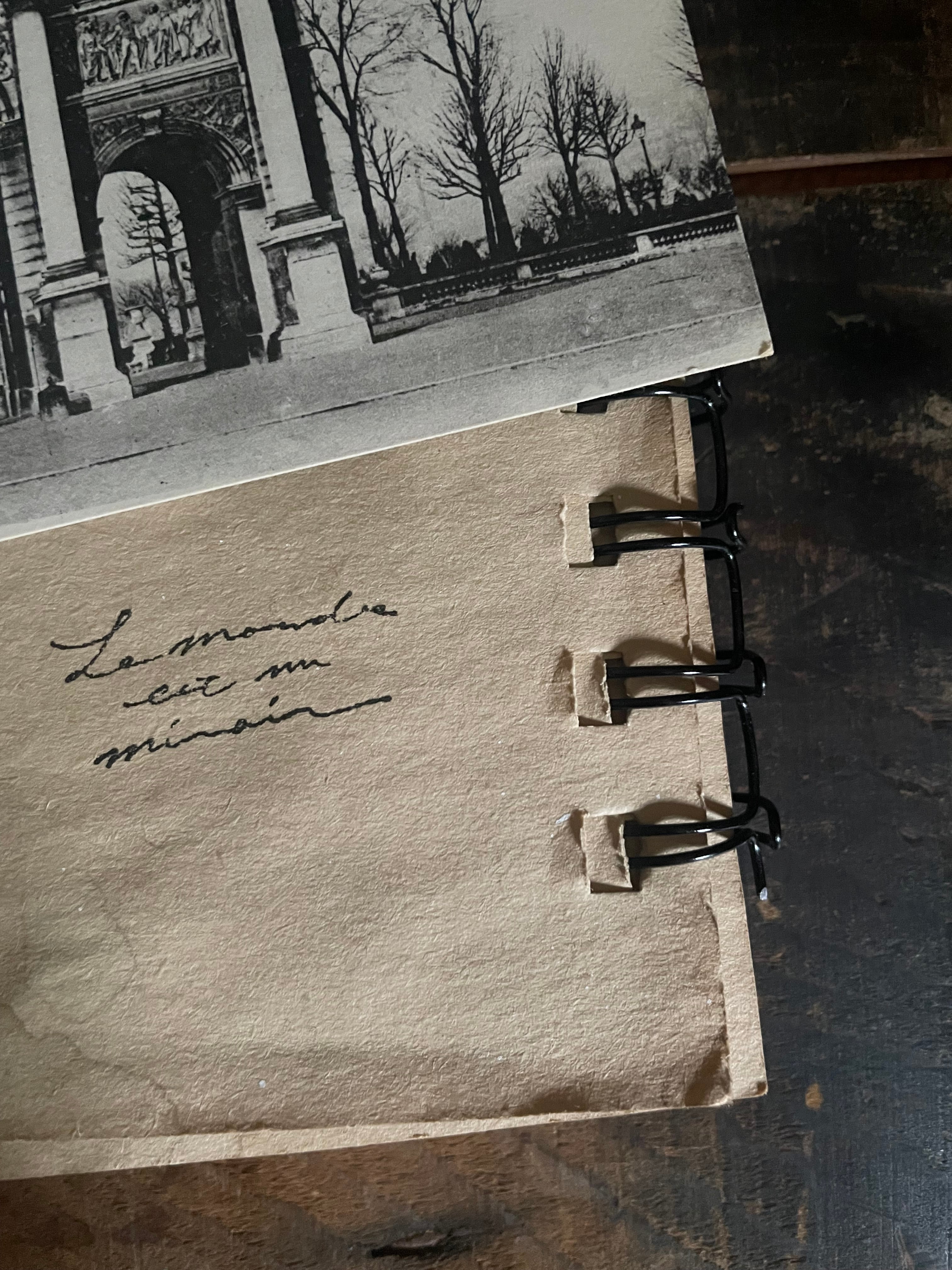 オリジナルスタンプ#15(Mirror frame)ミラーフレームと手書き文字の