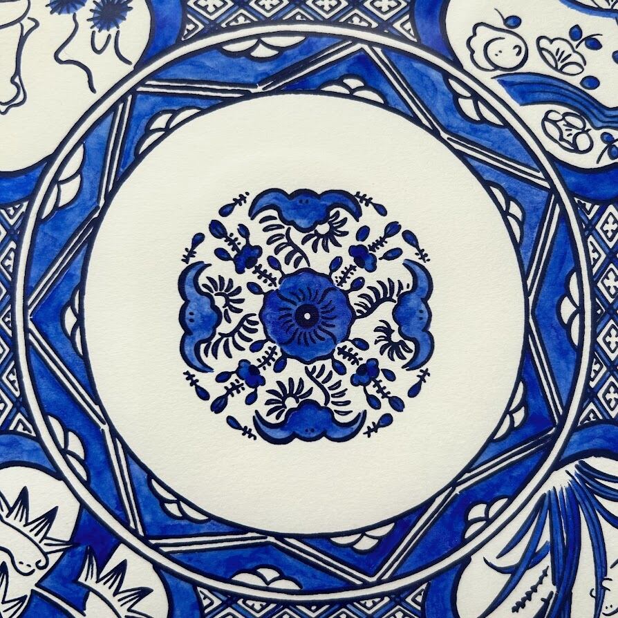 はまぎしかなえ「骨董になったおばけ 染付」 | ART HOUSE