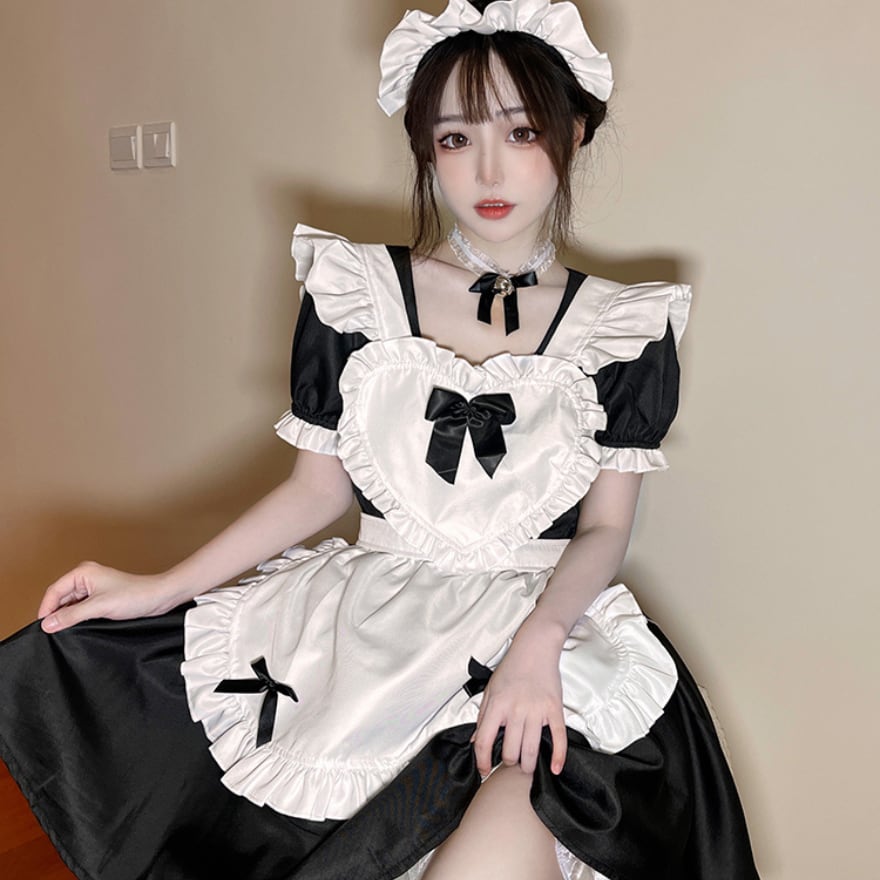 With U ゴスロリ系 ゴシック ロリィタ コスプレ 制服 メイドカフェ