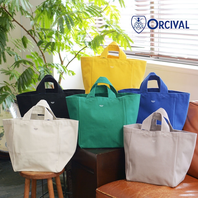 ORCIVAL[オーチバル・オーシバル] CANVAS TOTE BAG SMALL [OR-H0018HBT] キャンバストートバッグ スモール・無地・ワントーン・ミニトート・スモールトート ・エコバッグ・ショッピングバッグ・MEN'S/LADY'S [2024SS]