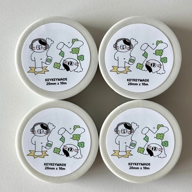 KEYKEYMADE】マスキングテープ 행운의 춤 | 韓国文具・雑貨 kaulcoffee