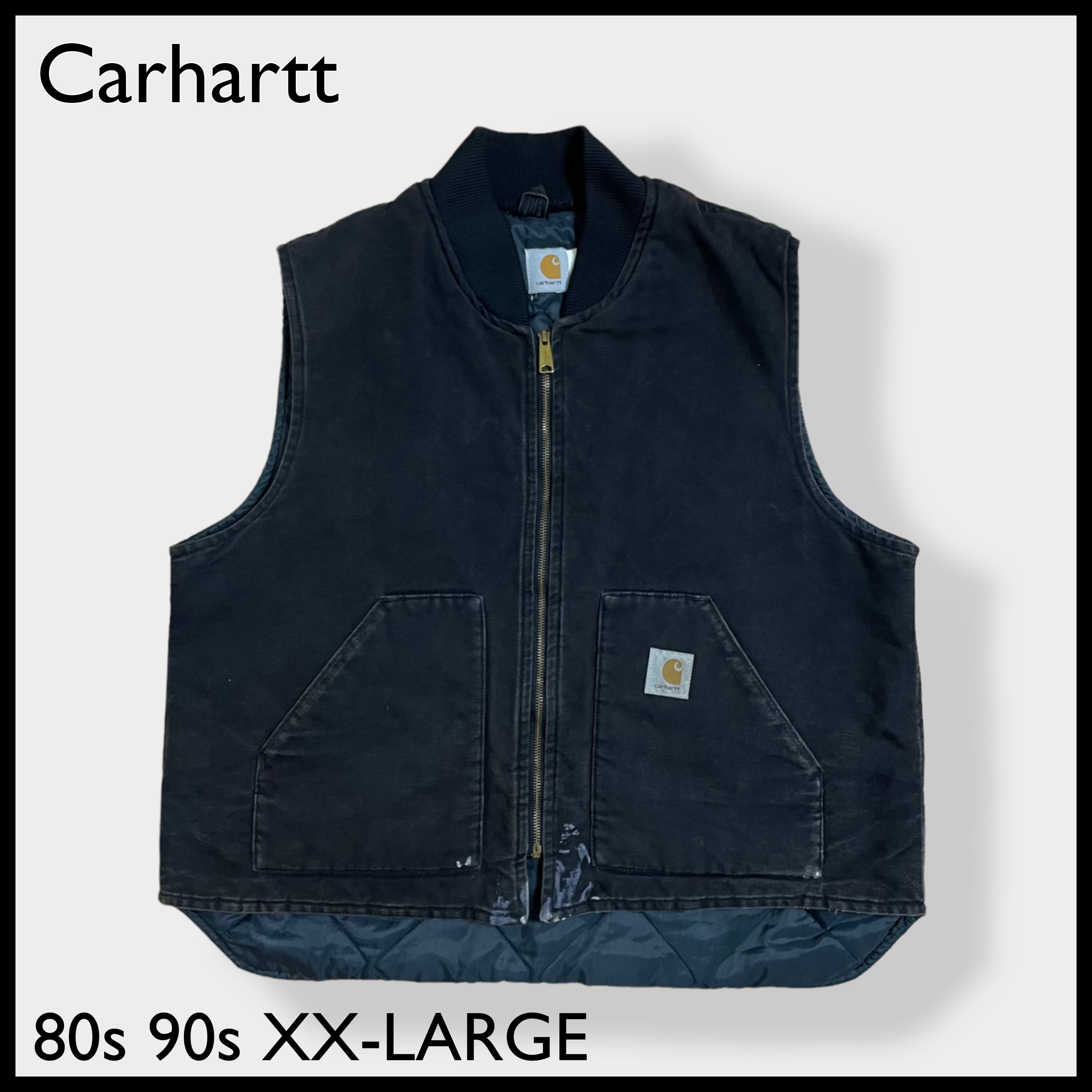 【S サイズ】Carhartt ダックベスト 黒