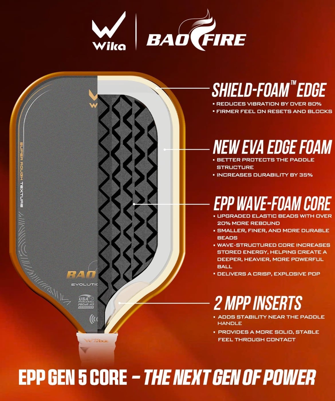 Wika pickleball BAO FIRE2 | yanesenlabtokyo