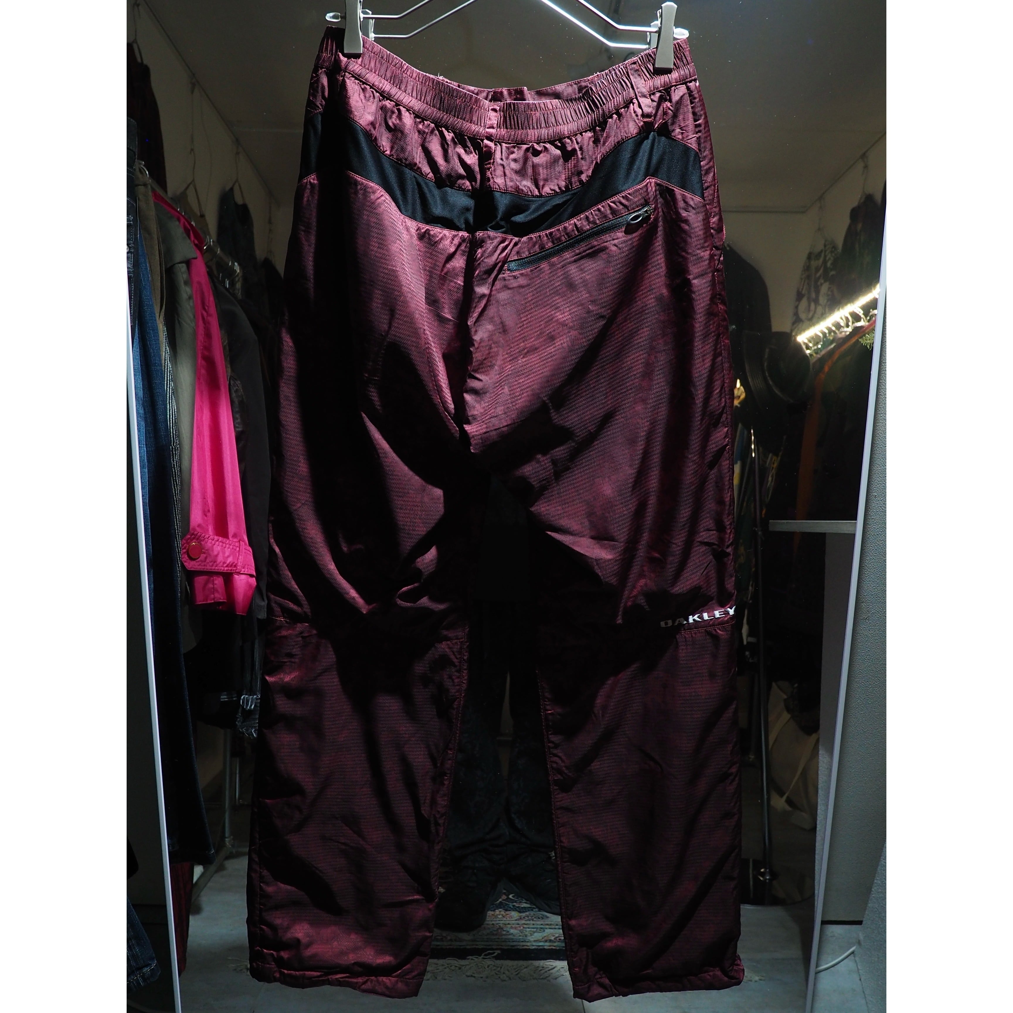 ” Oakley ” Digital camouflage gross pattern Design Technical Track pants