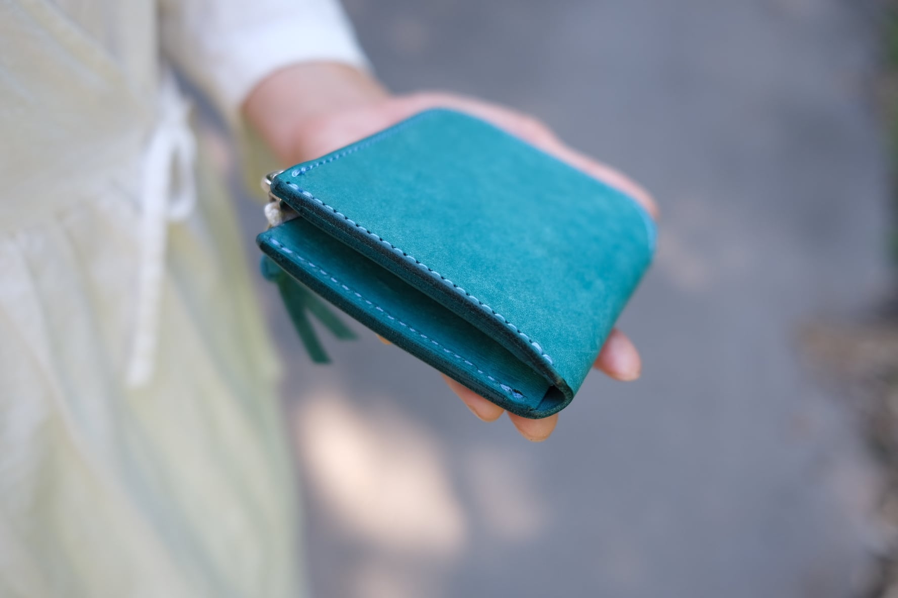 即納》zip wallet【caribbean blue】 | TENTE Handcrafted